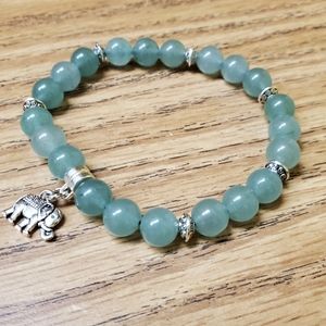 Green Adventurine Gemstone bracelet (sold)